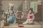 Maiko at the spinning wheel.