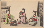 Maiko playing musical instruments.