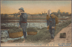 The farmers reterning [i.e., returning] from their work.