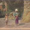 Cleaning of house road.