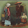 A travelling family on the road to Nagasaki, Japan.