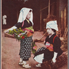 Oharame girls with flowers, herbs and firewood for sale