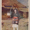 Oharame with bundle of firewood on her head.