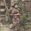 Maiko tending garden.