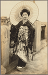 Maiko with parasol.