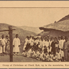 Group of Christians at Chuck Kok, up in the mountains, Korea.
