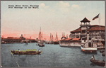 Pasig River scene, showing Fort Santiago on the right.