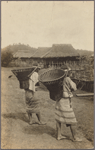 Igorot (?) women with wicker harvest baskets on their backs.