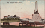 Rizal Monument, Luneta, Manila, showing Manila Hotel in the distance.