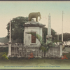 Bronze statue of elephant, presented by His Majesty the King of Siam.