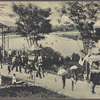 Malay procession on elephants, Singapore.