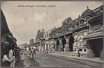 Hindu temple, Colombo, Ceylon.