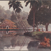 A lakeside view, Kandy, Ceylon.