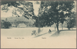 Kandy.  Across the lake.  Ceylon.