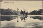 Sunset on Kandy Lake, Ceylon.