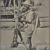 Fisherman with full equipment, Ceylon.