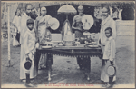 The golden casket presented by the Burmese pilgrims to the Temple of the Tooth, Kandy, Ceylon.