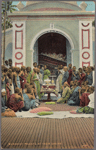 Buddhist priests at their shrine.
