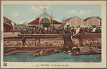 Travinh.  Le marché et les quais.