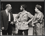 Paul Ford, Gregory Rozakis and Philippa Bevans in the stage production What Did We Do Wrong?