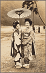Maiko with parasol.