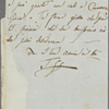 Autograph letter signed to Lord Byron, February-June 1820
