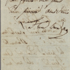 Autograph letter signed to Lord Byron, February-15 July 1820