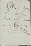 Autograph note unsigned to Lord Byron, February-mid-July 1820