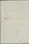 Autograph note signed to Lord Byron, February-mid-July 1820