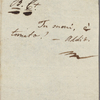 Autograph note signed to Teresa Guiccioli, [circa February-mid-July 1820]