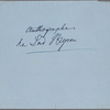 Autograph note signed to Teresa Guiccioli, [circa February-mid-July 1820]