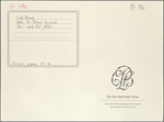 Autograph note signed to Teresa Guiccioli, [circa February-mid-July 1820]
