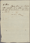 Autograph note signed to Teresa Guiccioli, [circa February-mid-July 1820]