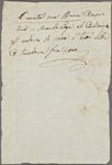 Autograph note unsigned to Lord Byron, February-mid-July 1820