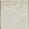 Autograph note unsigned to Lord Byron, ?early February-?late March 1820