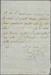 Autograph letter signed to Lord Byron, March-April 1820