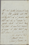 Autograph letter signed to Lord Byron, March-June 1820