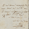 Autograph letter signed to Lord Byron, ? early March 1820