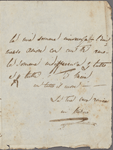 Autograph letter signed to Lord Byron, ? early March 1820