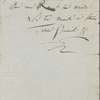 Autograph letter signed to Lord Byron, 10 March 1820