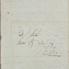 Autograph letter signed to Lord Byron, ? after 10 March 1820