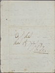 Autograph letter signed to Lord Byron, ? after 10 March 1820