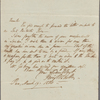 Autograph letter signed to Horace Hall, 19 March 1820
