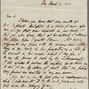 Autograph letter signed to Horace Hall, 24 March 1820
