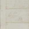 Autograph note signed to Lord Byron, after 2 April-mid-May 1820
