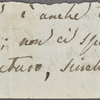 Autograph letter (fragment) unsigned to Lord Byron, 6 April-mid-July 1820