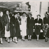 Esther Parham with guests at the opening of Esther's Beauteria Modern Beauty Salon