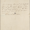 Autograph note, third person, to Edmund English, 21 April 1820