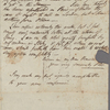 Autograph letter signed to Thomas Love Peacock, [?2 May 1820]