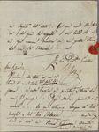 Letter (draft) to Michele Leoni, [circa 8-10 May 1820]; with autograph letter signed by Guiccioli to Byron